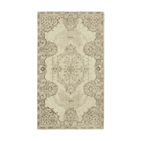Tapis beige oriental fait à la main 164 cm x 289 cm