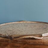 Puisaye sandstone tray signed Jean-Pierre Prud’homme