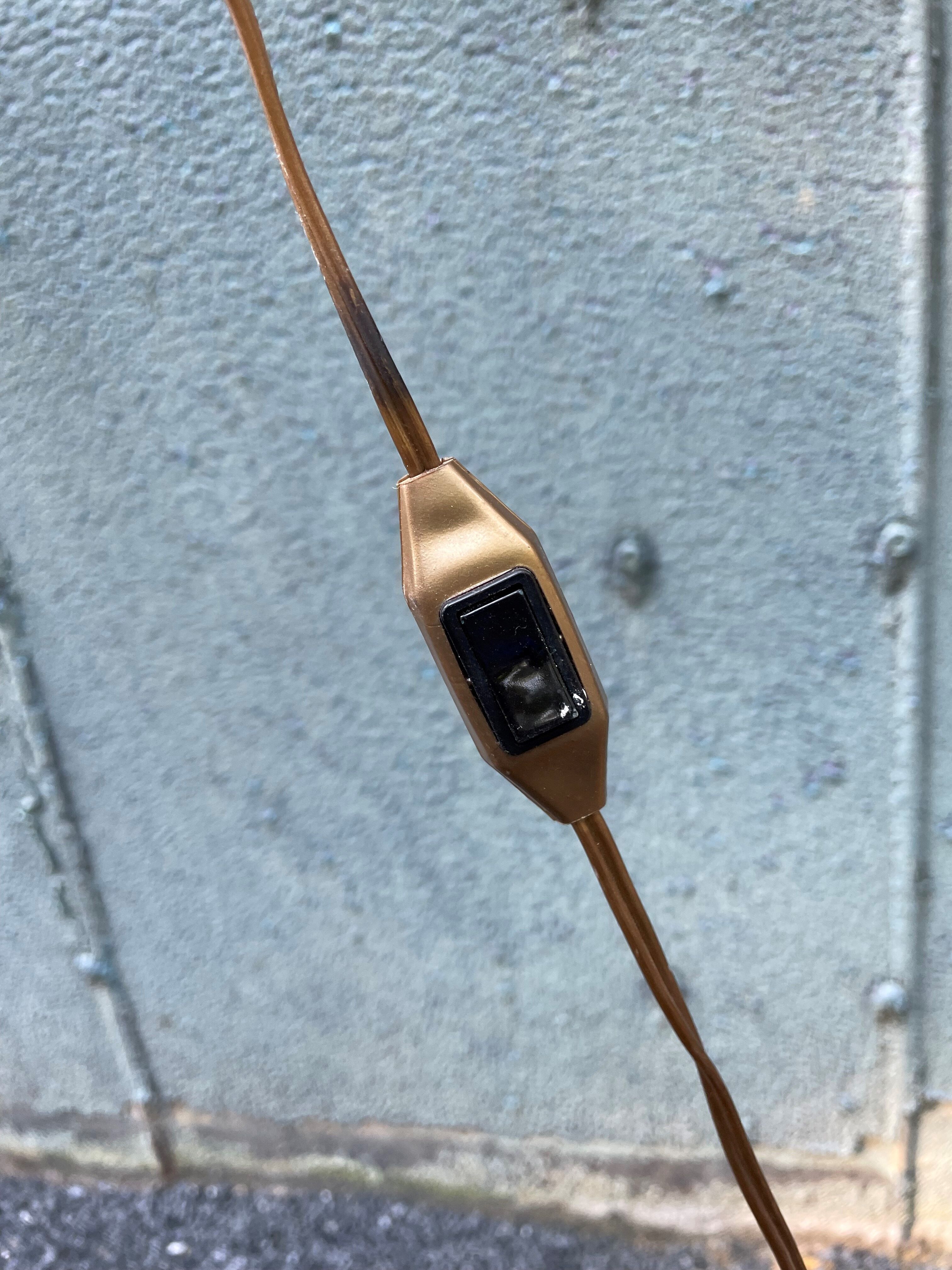 Vintage rattan floor lamp