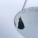 Oval beveled mirror 24 x 30 cm