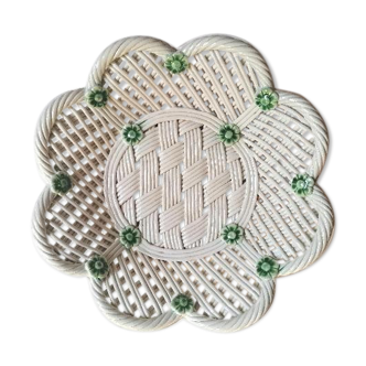 Braided porcelain presentation dish