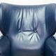 Wittmann Petrol Soft Leather Wing Chair Designed Model Aura  by Paolo Piva