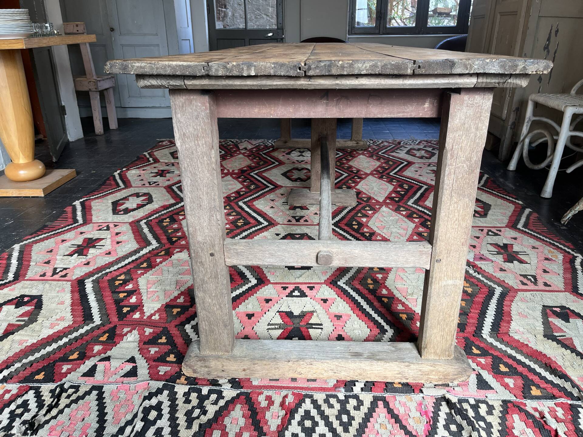 19th-century farmhouse table