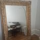 Grand miroir ancien monumental 185x145 bois doré glace biseautée style