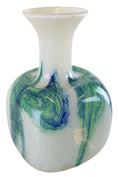 Glass vintage vase 'Ondata'