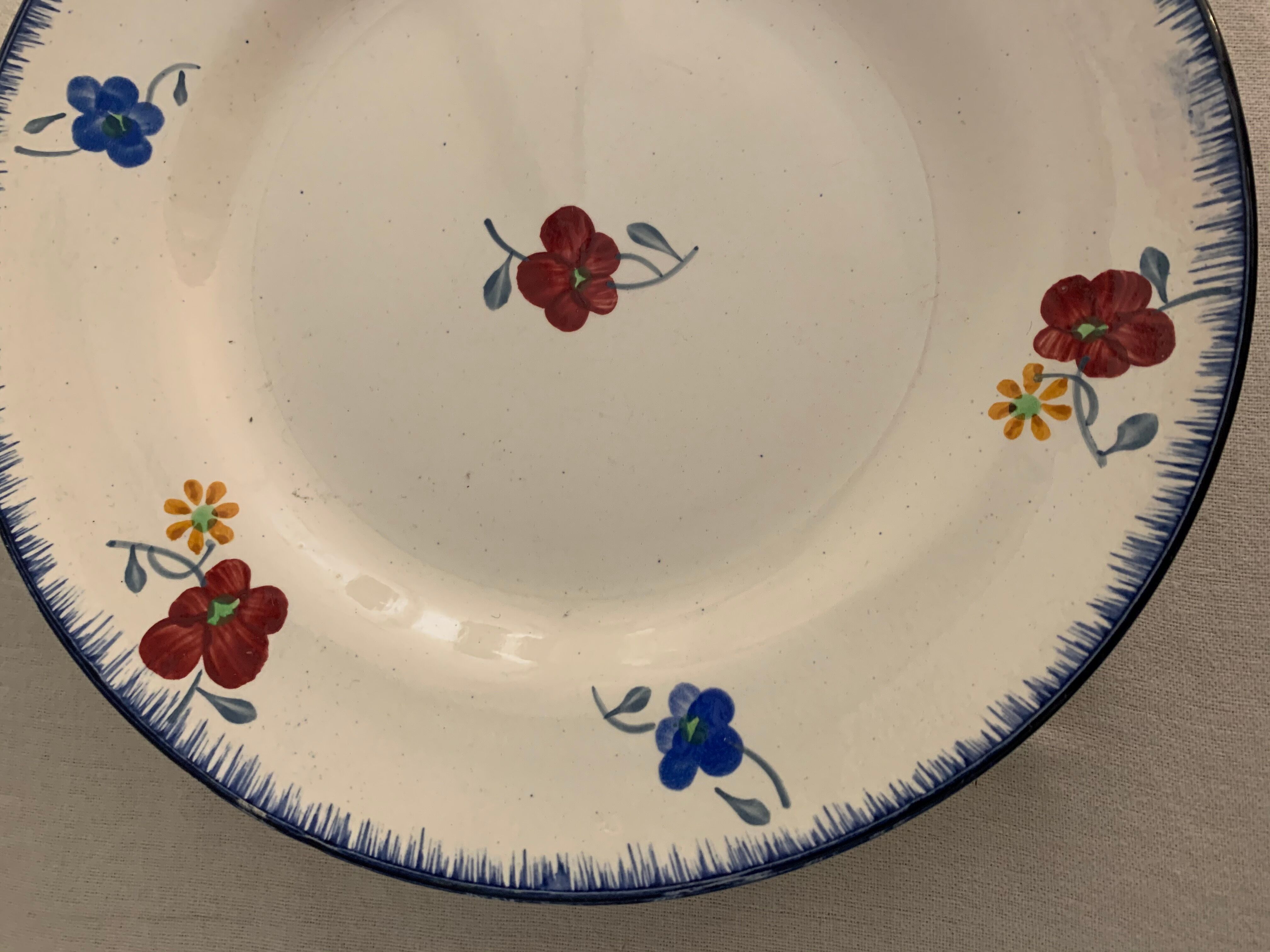 12 flat plates model Mary-Lou Digoin Sarreguemines