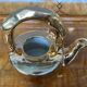 Golden ceramic teapot, model "Charlotte" by Kühn Keramik.