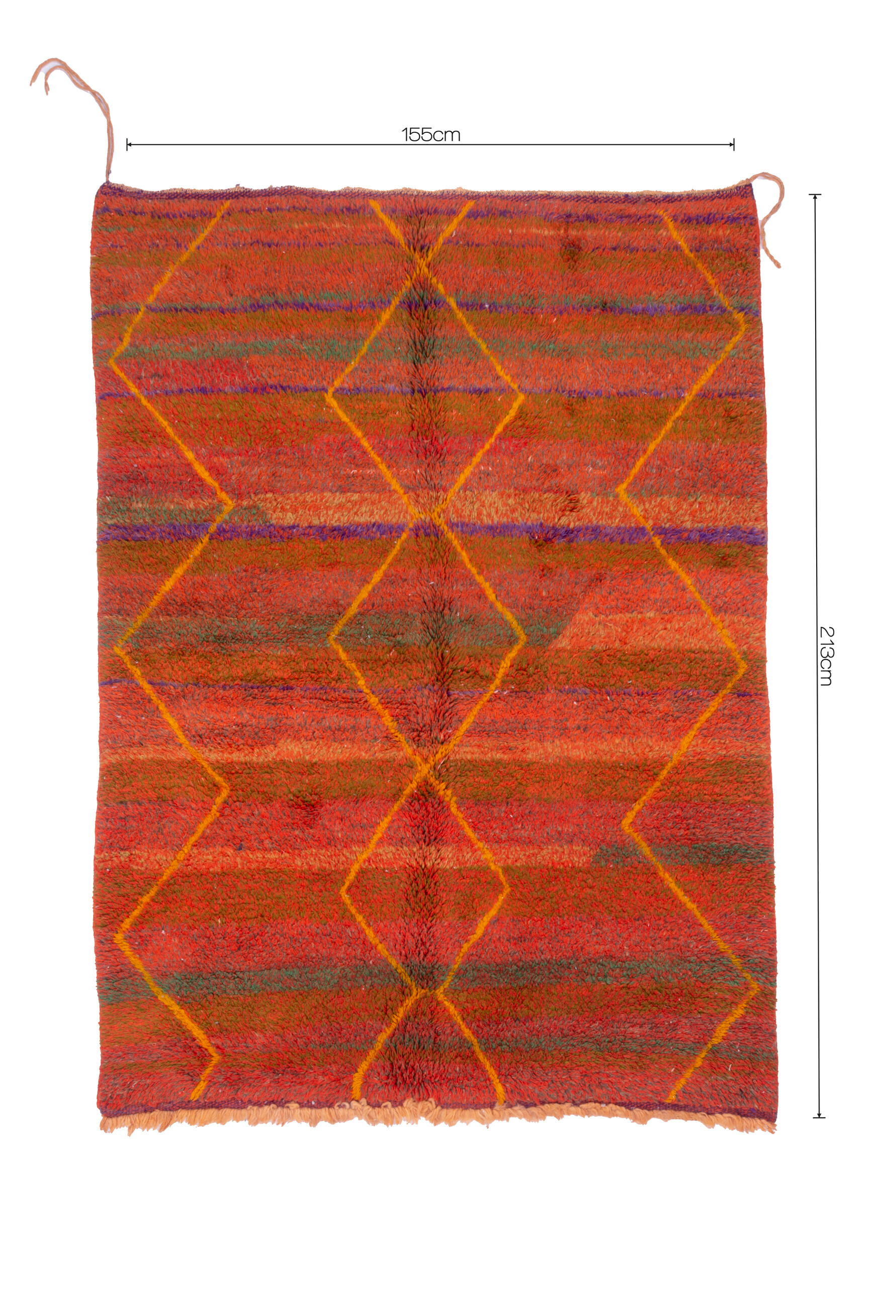 Carpet me rirt orange 155x213cm