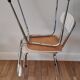 Pair of chairs in formica marbled effect 70s