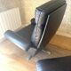 High back lounge chair + Hocker in leather by De Sede model DS-31