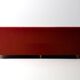 Sofa 'Primafila' en velours rouge par Molteni
