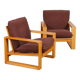 Paire de fauteuils vintage par Miroslav Navratil, modèle Daria, 1985
