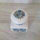 Ceramic storage pot with blue flower pattern Tauntun Vale / England