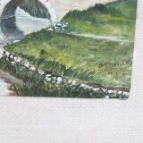Old signed watercolor painting