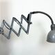 Grey Industrial Scissor Wall Lamp from Elektroinstala, 1960s