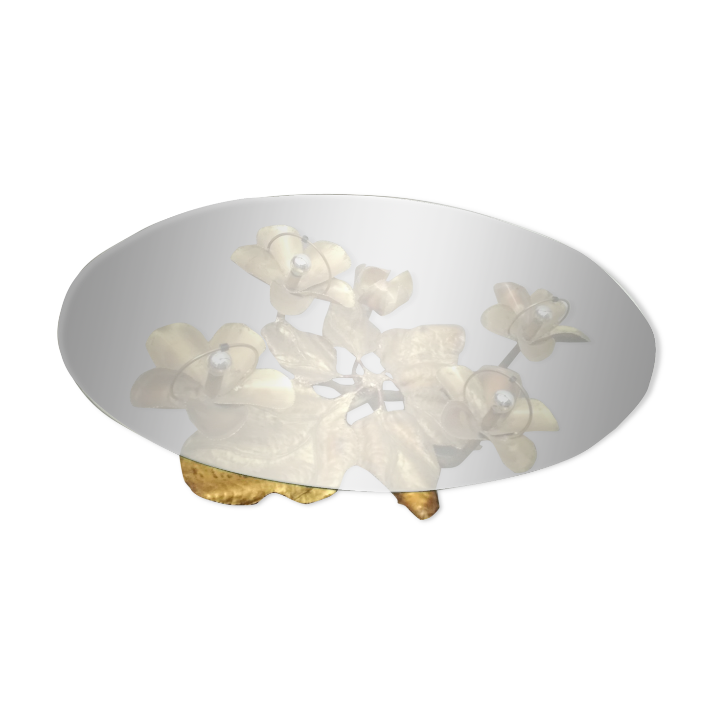 Brass coffee table by Henri Fernandez 1970s