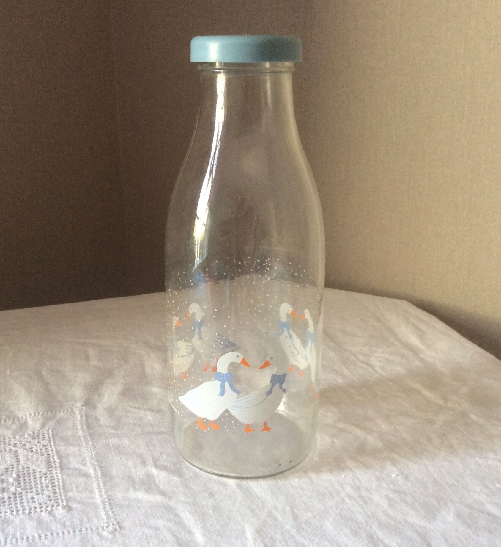 The perfect glass milk bottle