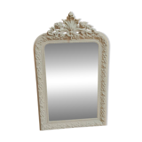 Louis Philippe mirror with patinated cartouche