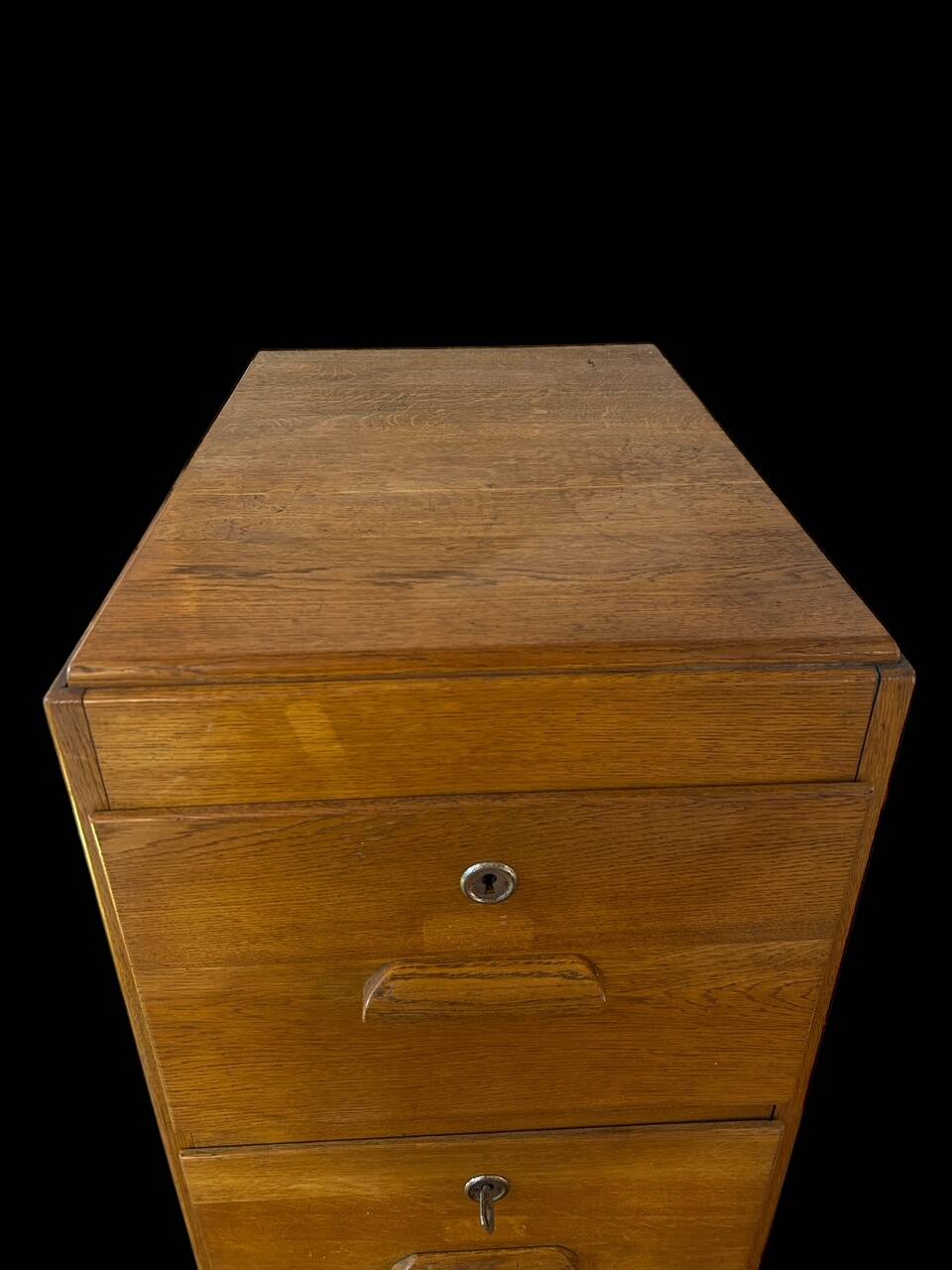 solid oak workshop cabinet, 1950