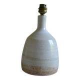 terracotta lamp base, modernist stoneware, France, 1970s