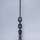 60s steel link floor lamp base