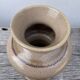 Vintage 1970s beige ceramic organic vase