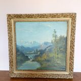 Tableau huile sur toile, signé C. Lion
