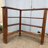 Solid wood corner shelf