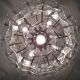 Big Design Glass Chandelier - Kinkeldey, 1970s