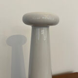 Contemporary vase white enamel H31cm
