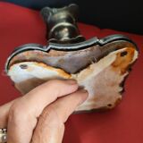 Silver candle holder