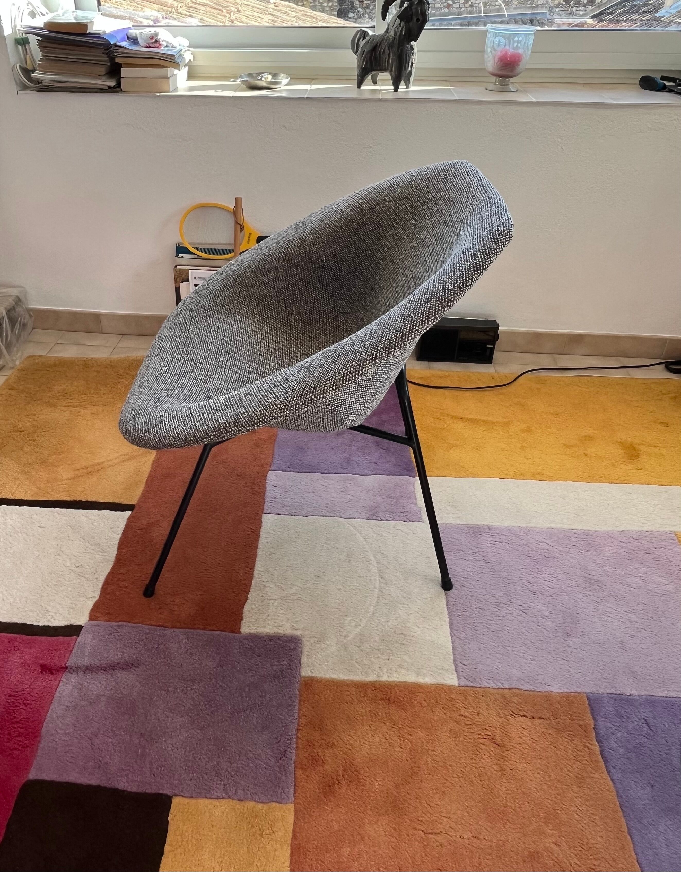 Pair of armchairs designed by Claude Vassal, 1950s.