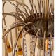 Vintage Murano Amber Glass Teardrop Chandelier - 1960-70s