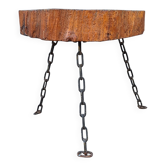 Table d'appoint/tabouret brutaliste