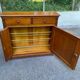Solid wood shoe cabinet Louis Philippe Directoire 80s