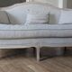 2 high-end Louis XV benches with poufs