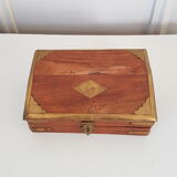 Wooden and brass box