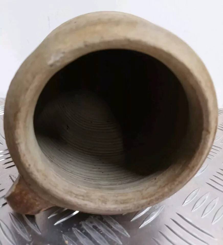 Old Vintage Terracotta Pot With Handle