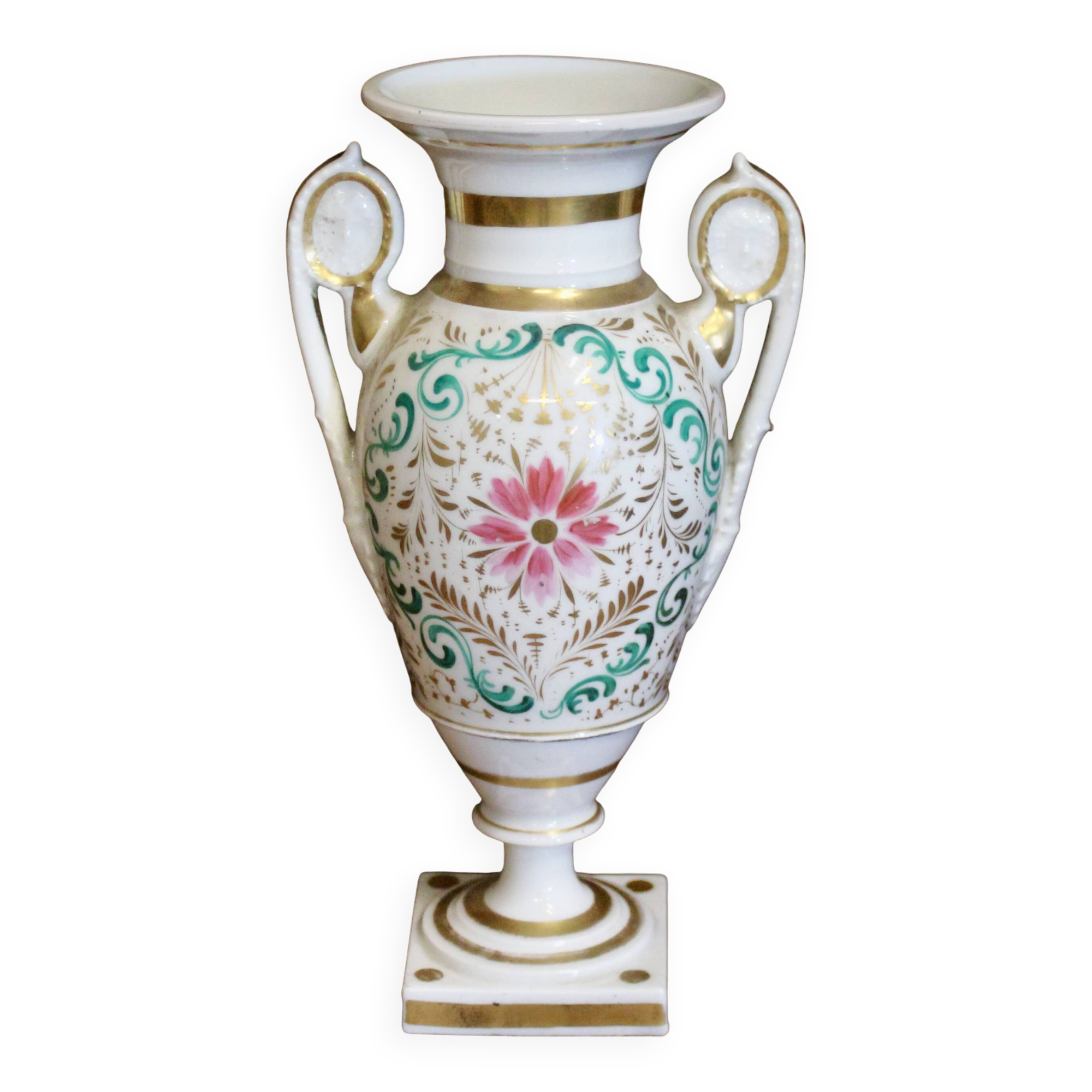 Empire vase in Paris porcelain