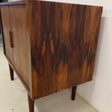Rosewood Tambour Door Cabinet By Kai Kristiansen For Feldballes