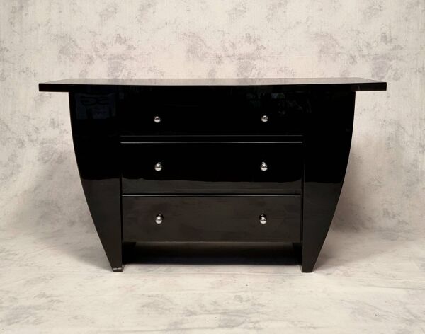 Commode David Lange - Bois Laqué - Ca 1970