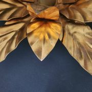 Hollywood Regency Florentine Flower-Shaped Gilt Flush Mount Hans Kögl Italy