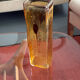Orange square vase from the 70s.