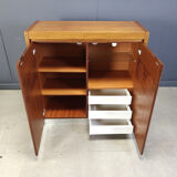 Vintage brutalist bar cabinet, 1970s