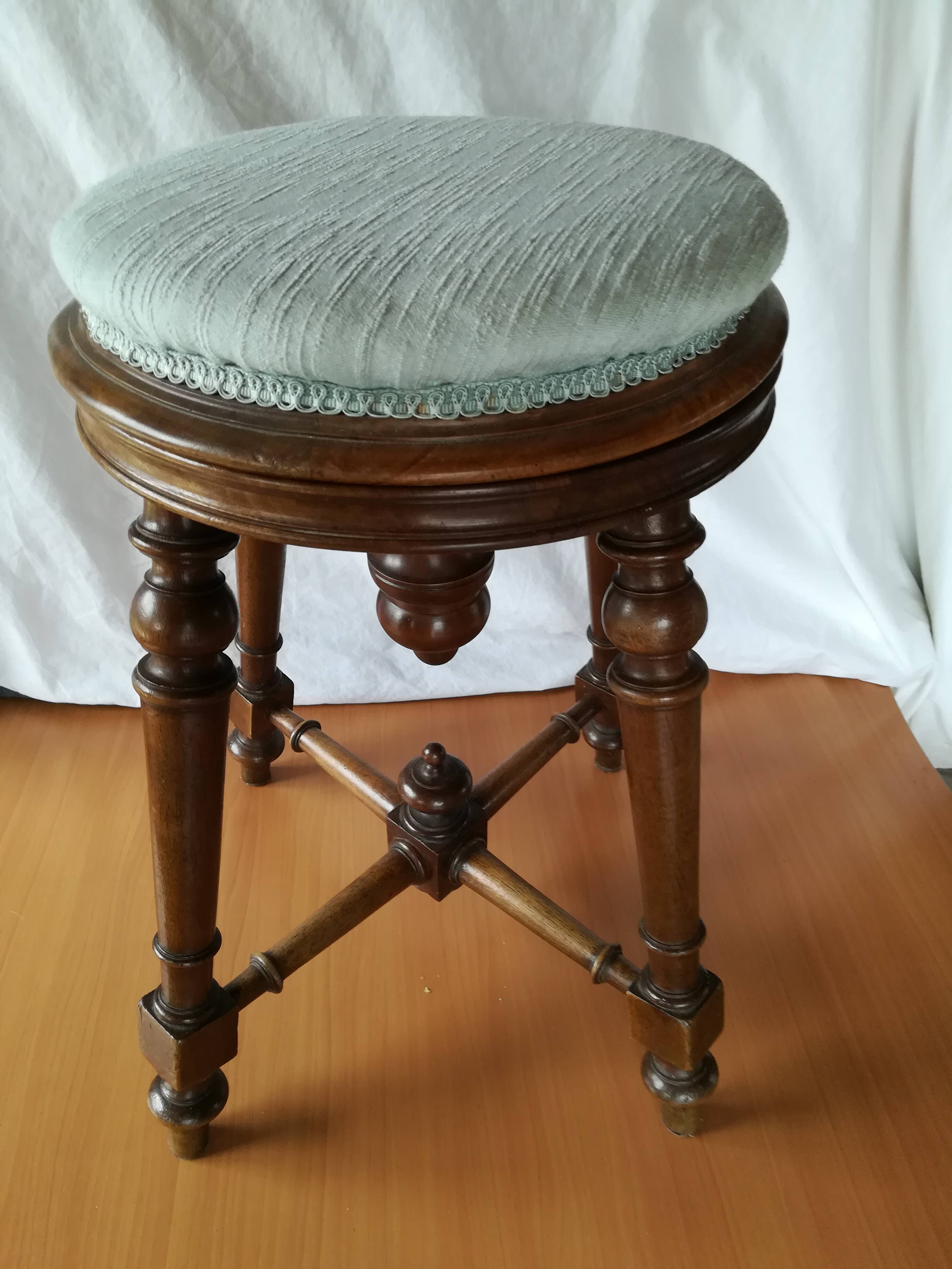 Vintage piano stool