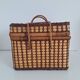 Vintage wicker suitcase
