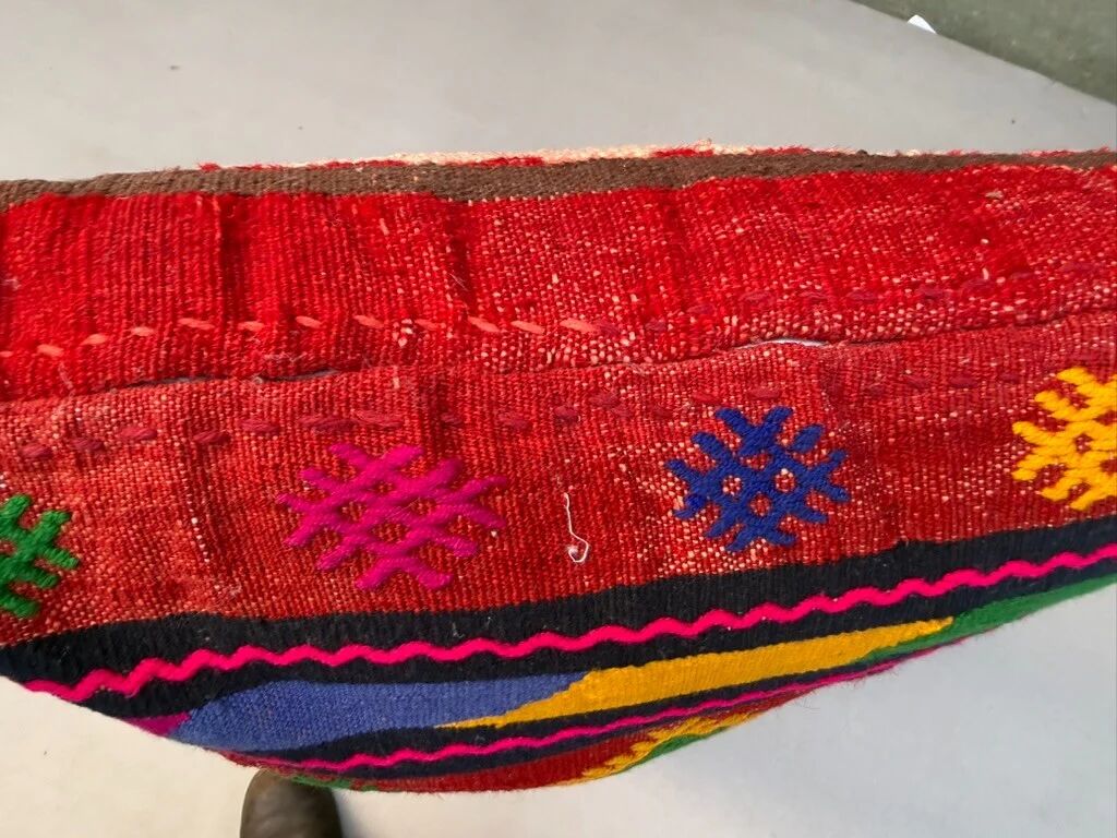 Coussin de sol kilim géant, coussin de sol kilim complet 90x46x25 cm, rouleau 2560
