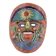 Colorful terracotta mask from Mexico, 1970s