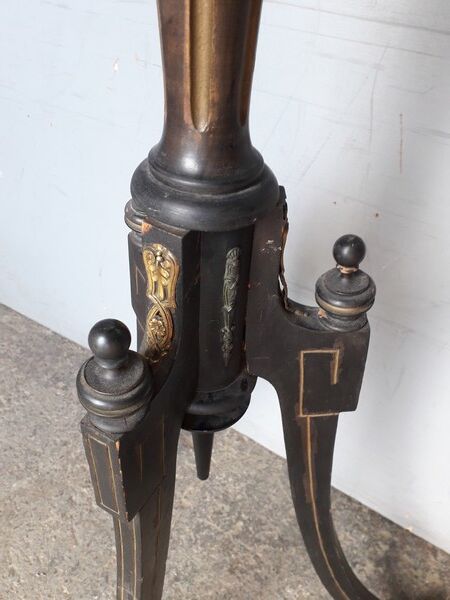 Napoleon III wooden and marble column saddles xiXem