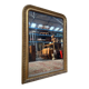 Louis Philippe mirror gilded with gold leaf, mercury mirror from the 19th century.